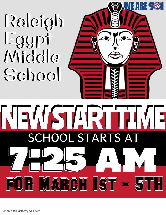 New Start Time March 1st - 5th New Start Time March 1st - 5th